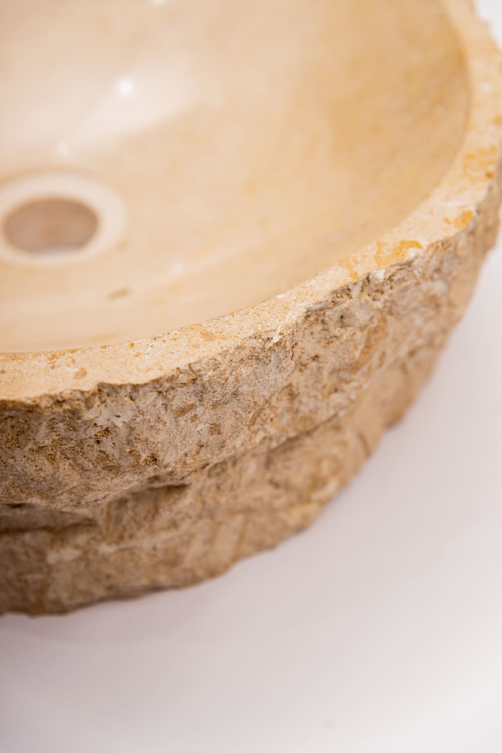 CUBA TRAVERTINO CREMA ROCK FACE RED SOBR DIAM 320