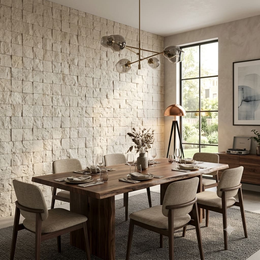 TRAVERTINO CREMA SAHARA ROCK FACE 10X10 CM